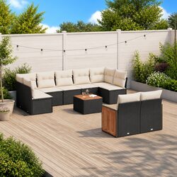 10-Piece Garden Sofa Set for Patios and Backyards