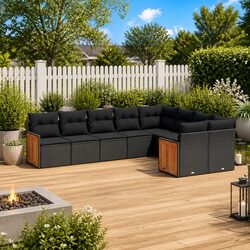 9-Piece Garden Sofa Set for Relaxing Gatherings
