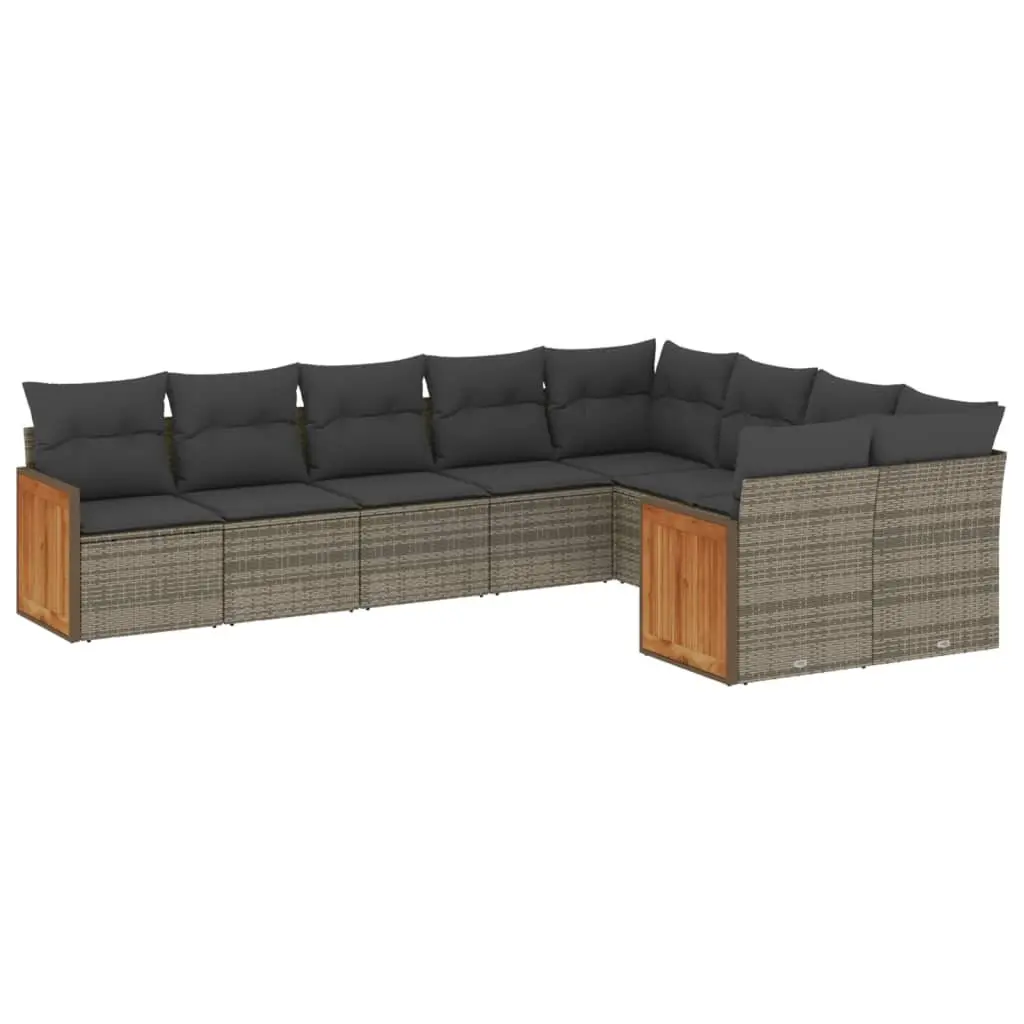 9-Piece Garden Sofa Set for Outdoor Use