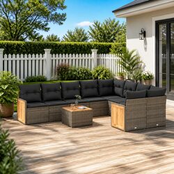 Versatile 10-Piece Sofa Set for Your Outdoor Space
