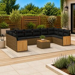 Perfect for Your Backyard: 11 Piece Garden Sofa Set