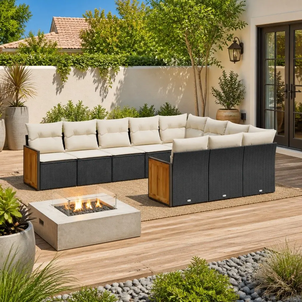 10 Piece Outdoor Sofa Set for Gatherings