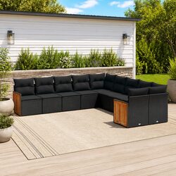 Perfect for Your Patio: 10 Piece Sofa Set