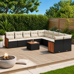 Practical 11 Piece Garden Sofa Set for Your Home