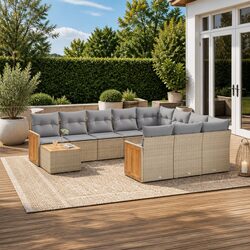 Comfortable 11-Piece Garden Sofa Set for Your Patio