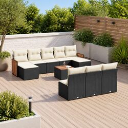 Versatile 11 Piece Garden Sofa Set with Washable Cushions