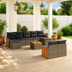 Versatile 10 Piece Sofa Set for Your Patio Needs