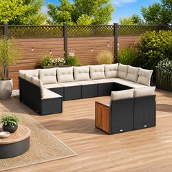 Practical 12 Piece Patio Sofa Set for Your Backyard