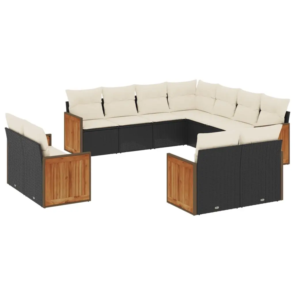 11 Piece Garden Sofa Set for Outdoor Use