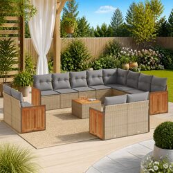 Ideal 13-Piece Garden Sofa Set for Your Outdoor Living