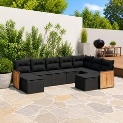 Practical 9 Piece Garden Sofa Set for Any Space