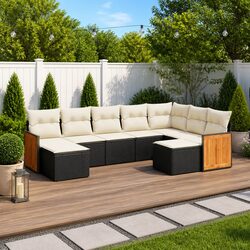 Versatile 9 Piece Garden Sofa Set for Various Settings