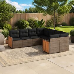 Practical 8 Piece Garden Sofa Set for Your Outdoor Needs