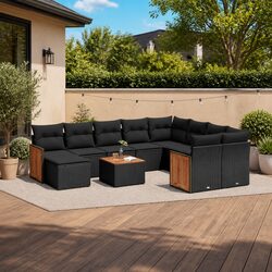 Flexible 11-Piece Garden Sofa Set for Outdoor Spaces