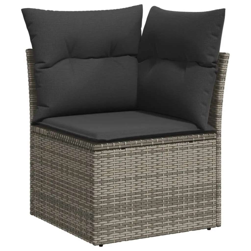 Garden Sofa Set 11 Piece PE Poly Rattan Modular Outdoor Furniture Grey