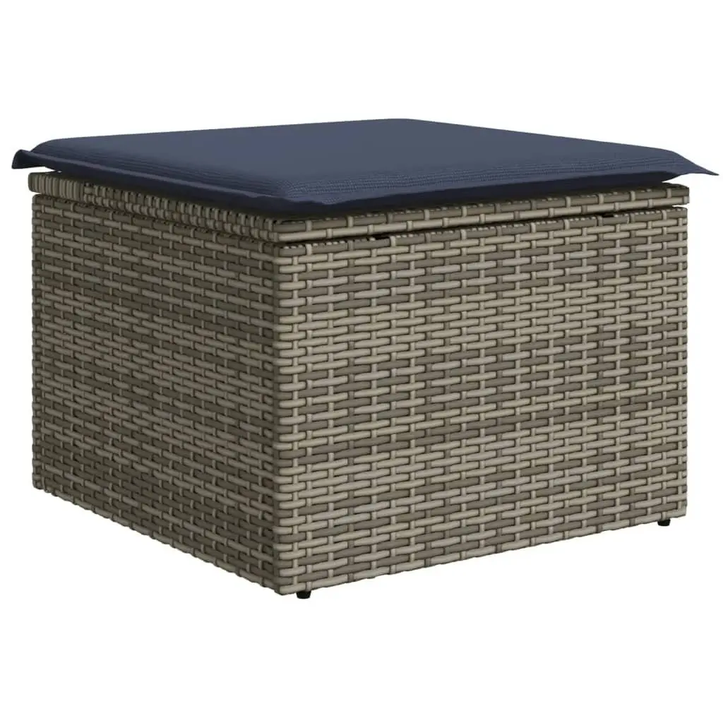 Garden Sofa Set 11 Piece PE Poly Rattan Modular Outdoor Furniture Grey