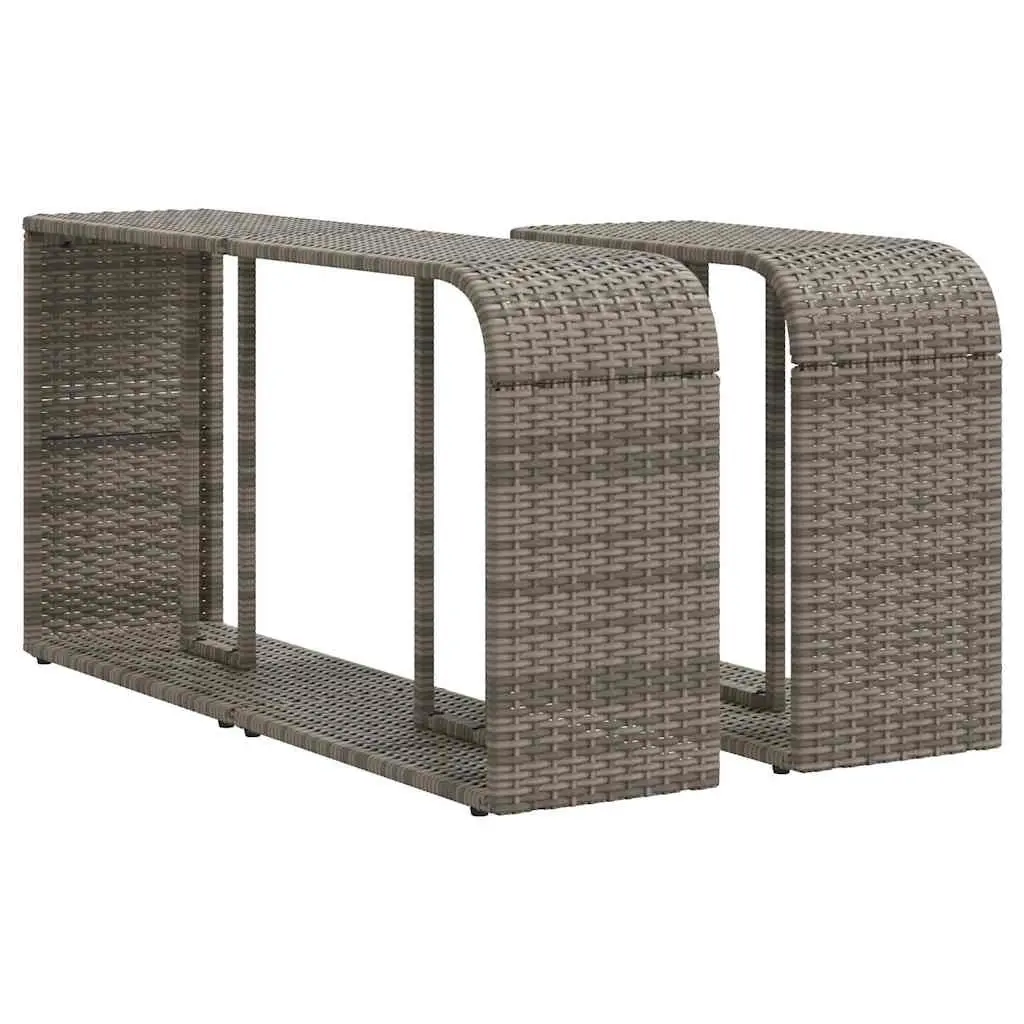 Garden Sofa Set 11 Piece Outdoor Furniture Patio Lounge Grey with Cushions