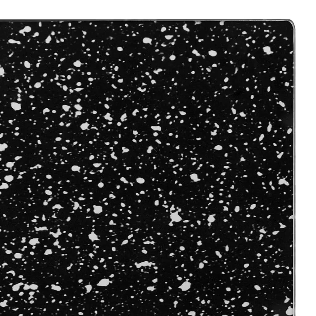 Tempered Glass Cutting Boards Set 2 Pieces Black Pattern Kitchen Tools
