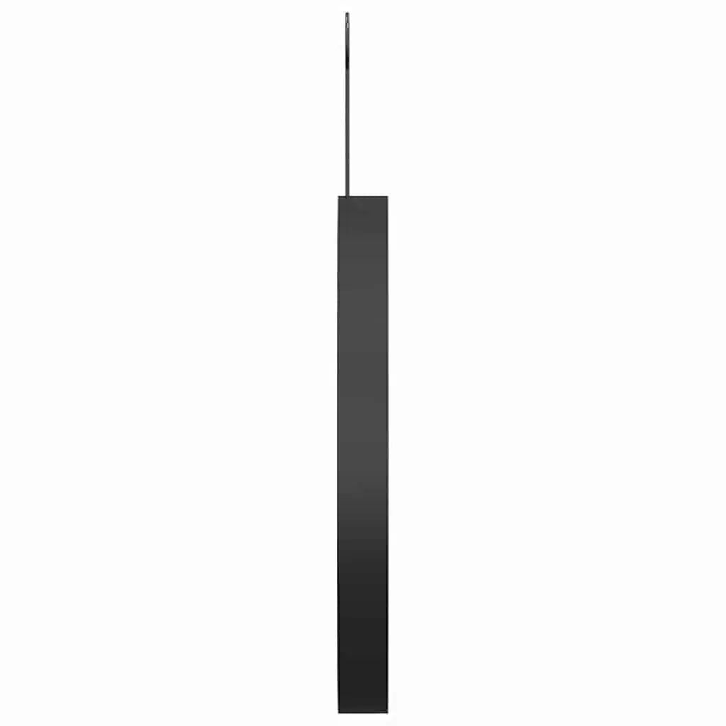 Round Wall Mirror Powder-Coated Steel 30 cm Black Modern Home Decor