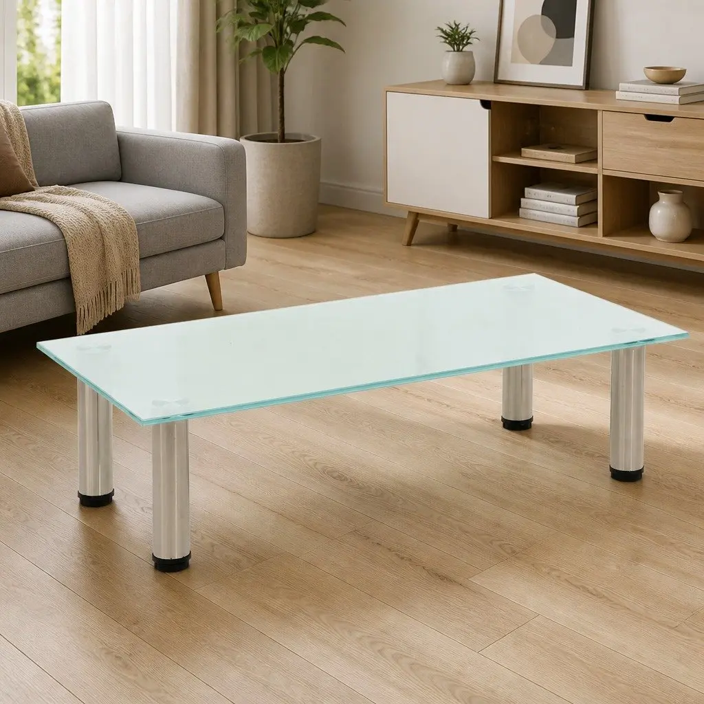 Tempered Glass TV Stand for Home Use