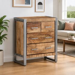 Brown Sideboard for Living and Dining Areas