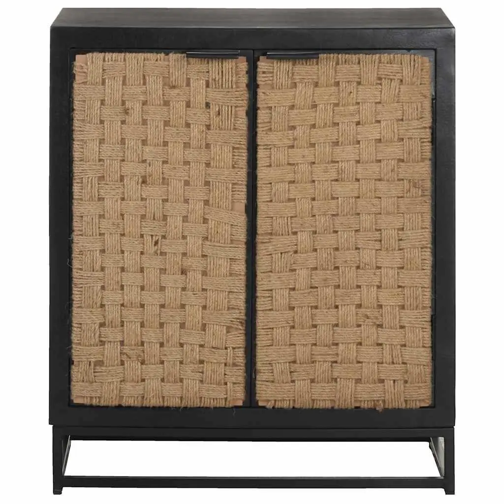 Sideboard 60x35x70 cm Solid Mango Wood Storage Cabinet Two Doors Industrial