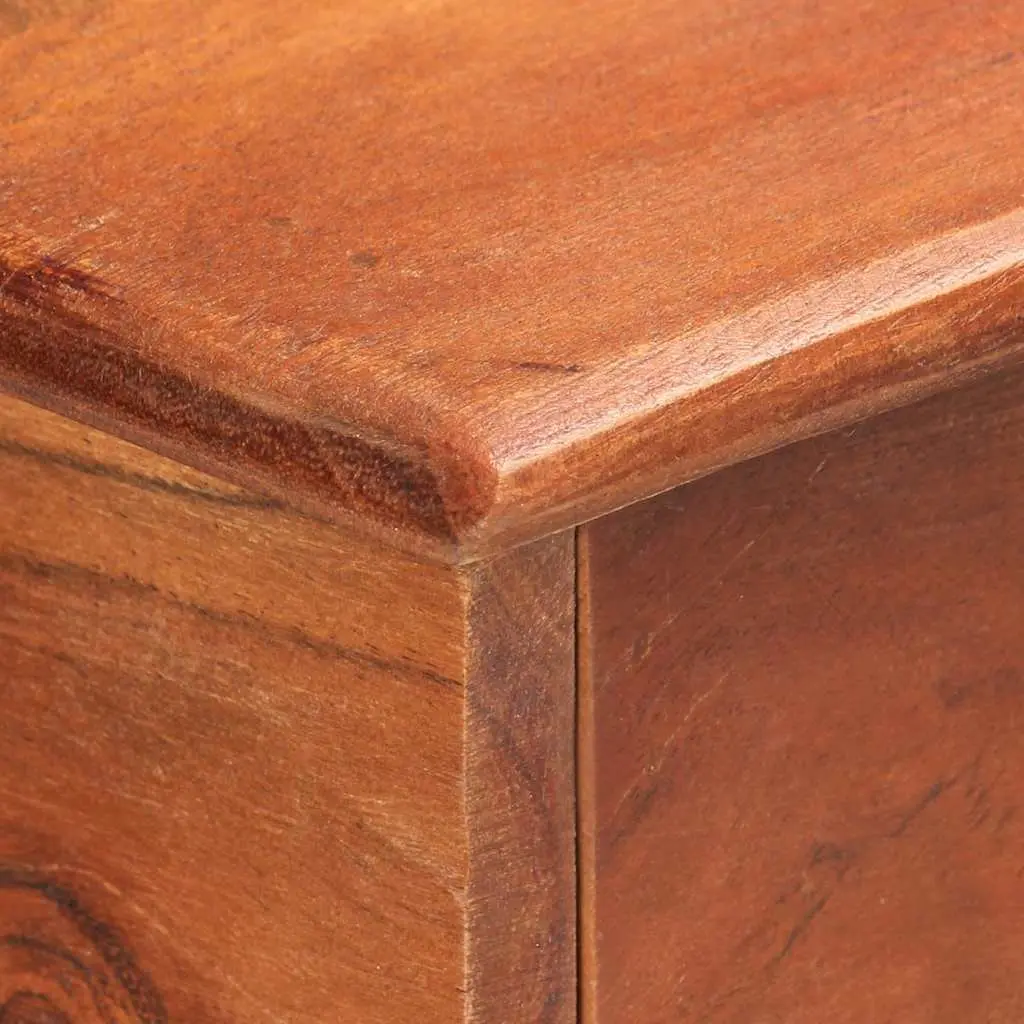 Acacia Wood Sideboard Brown 135x35x75cm Storage Cabinet Rustic with 2 Doors 3 Drawers and Spacious Top for Home Decor
