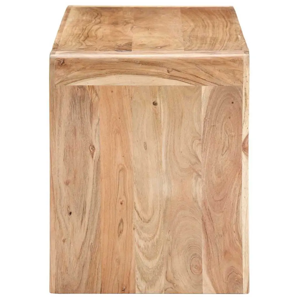 Acacia Wood Dining Bench 110x38x46cm Natural Grain Sturdy Seating for Kitchen Hall Entryway