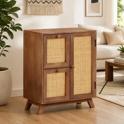 Practical Solid Mango Wood Sideboard for Any Room