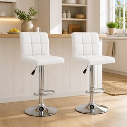 Versatile Bar Stools for Home or Office - 2 Pack