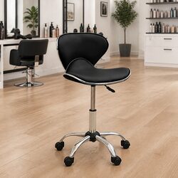 Black Spa Stool for Home and Salon