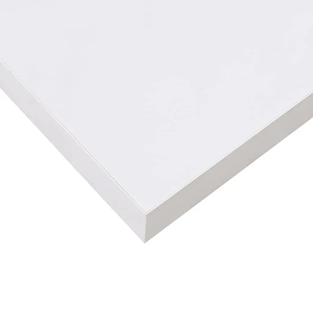 Floating Wall Shelves Honeycomb MDF with Metal Frame 60 x 23.5 x 3.8 cm High Gloss White 2 Piece