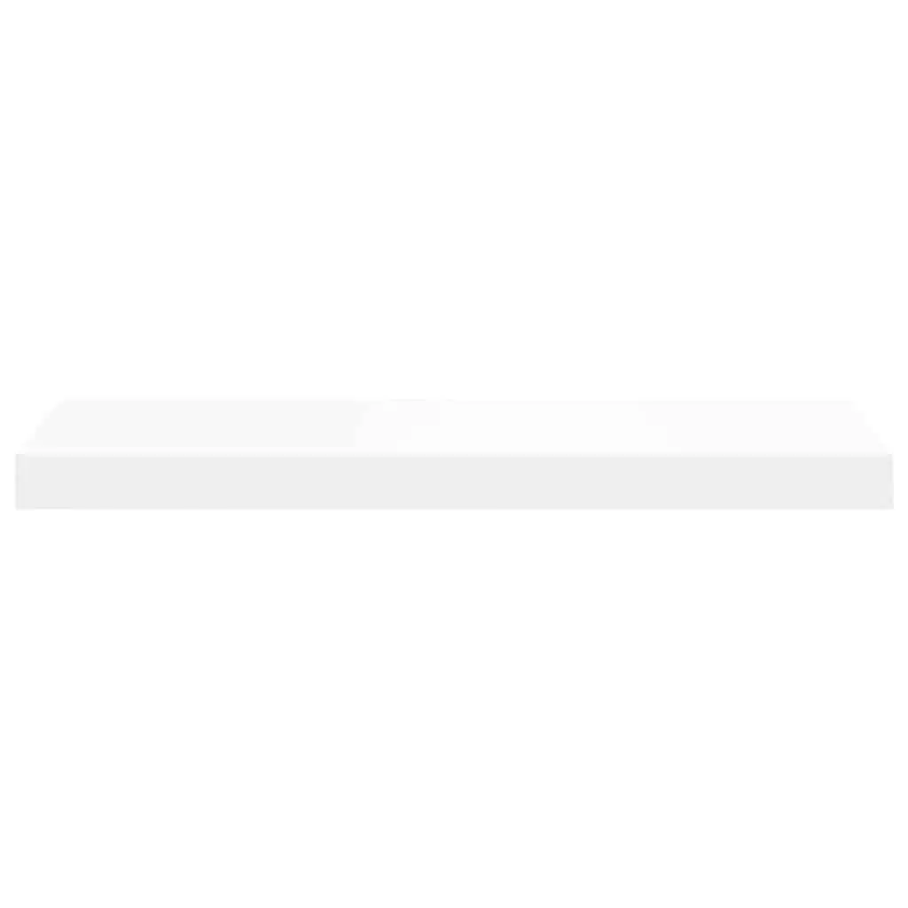 Floating Wall Shelves Honeycomb MDF with Metal Frame 60 x 23.5 x 3.8 cm White 4 Piece Set