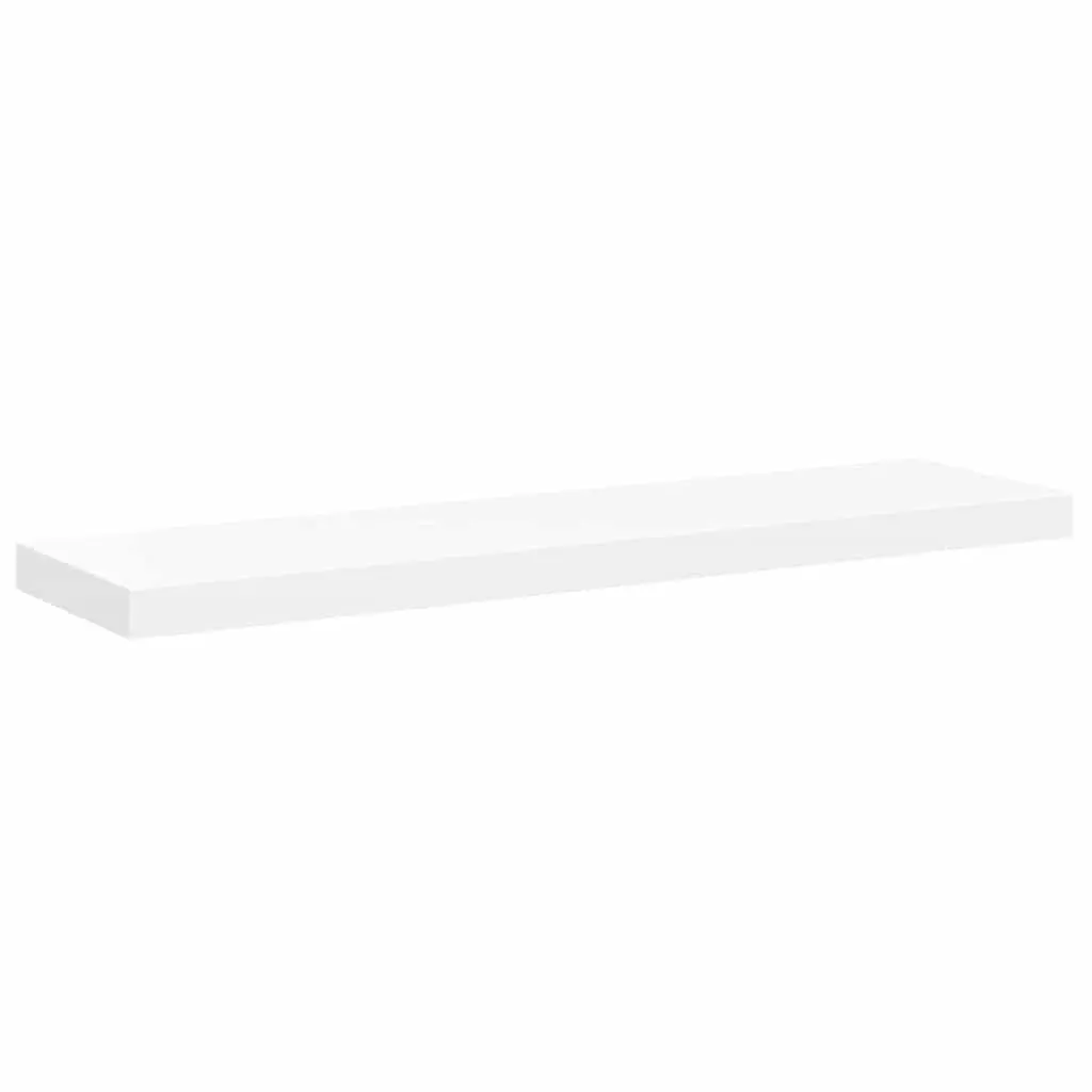 Floating Wall Shelves Honeycomb MDF 90 x 23.5 x 3.8 cm White 2 Piece Display Rack Home Storage Decor Organizer