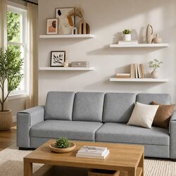 4-Piece Floating Wall Shelves for Home Use