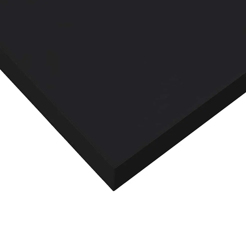 Floating Wall Shelf MDF Black 90x23.5cm