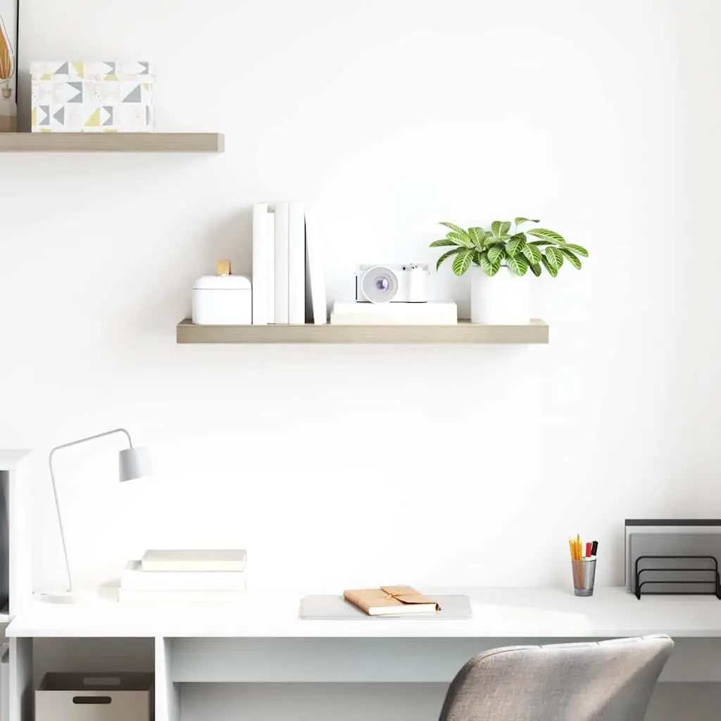 Brown Wall Shelf for Collectibles and Books