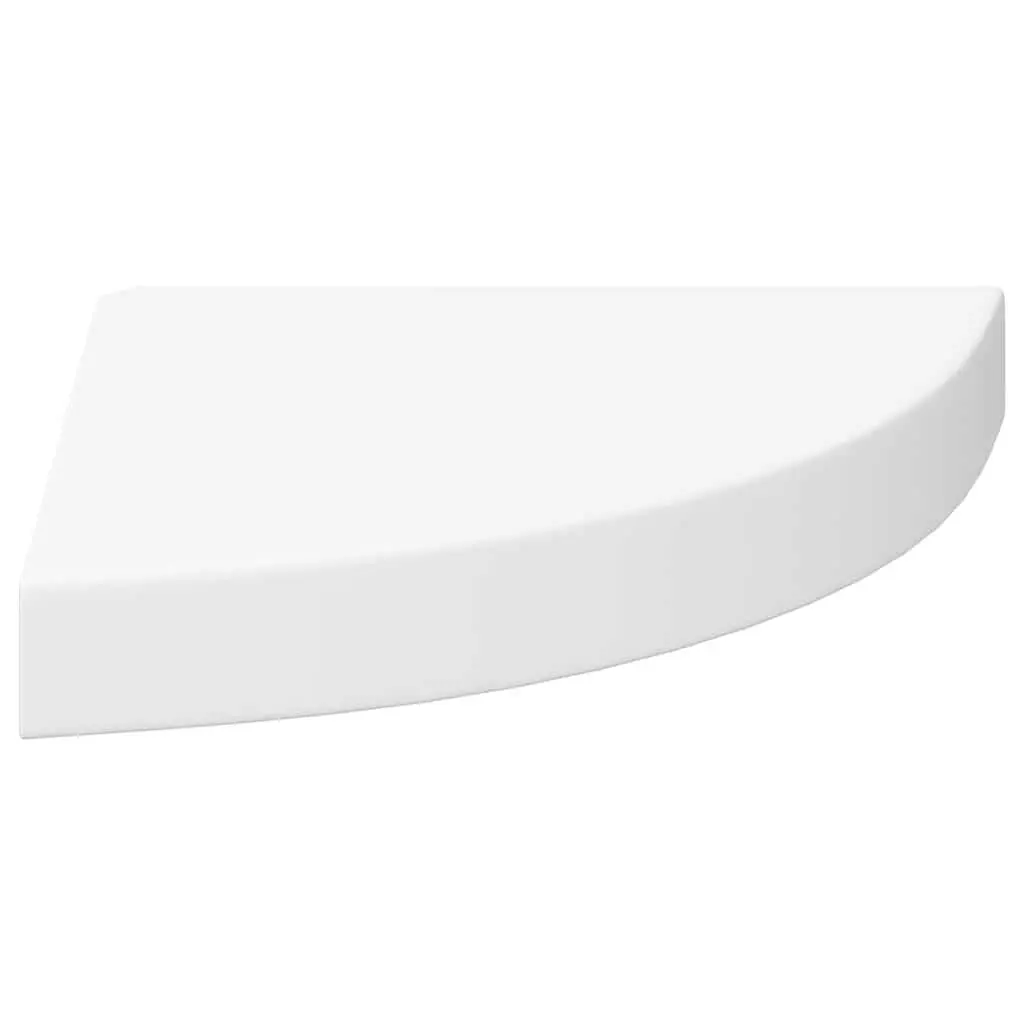 Floating Corner Shelves MDF 25 x 25 x 3.8 cm White 4 Piece Wall Mount Display Storage Home Decor