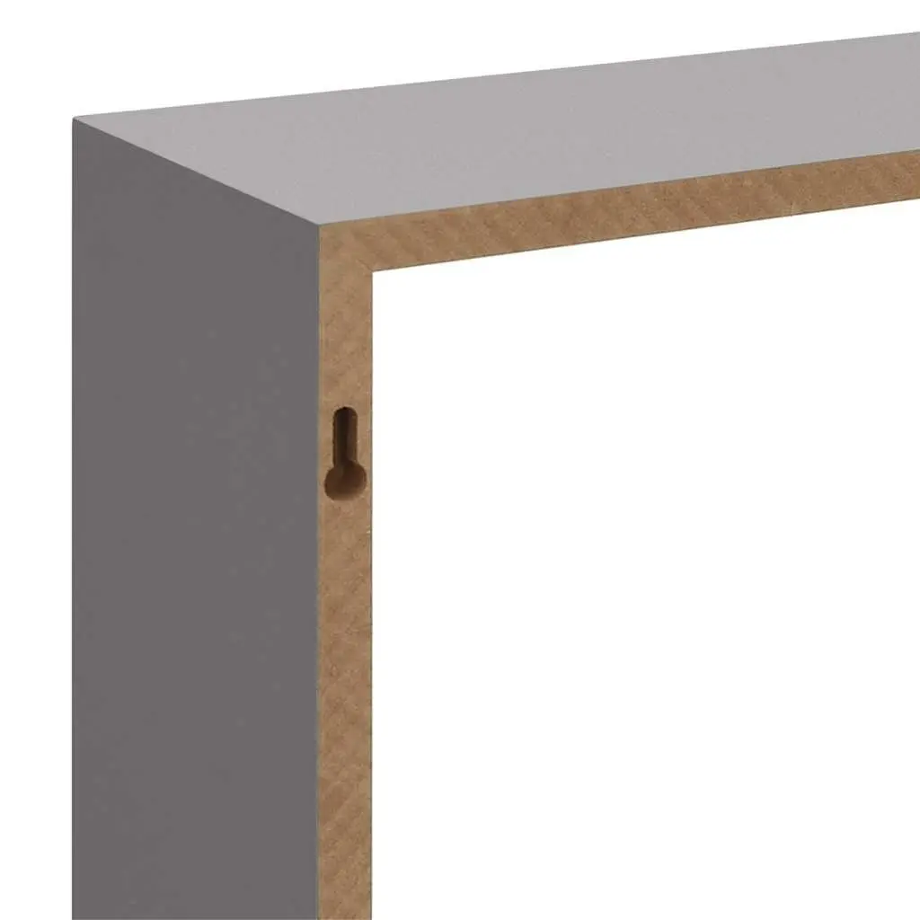 Wall Cube Shelves MDF Grey 3 Piece Storage Organiser Display Floating Corner Unit