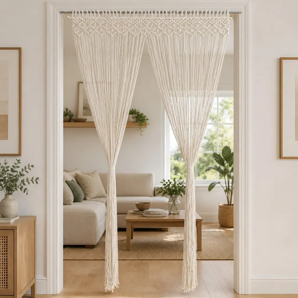 Macrame String Curtain for Home Use 140x240 cm
