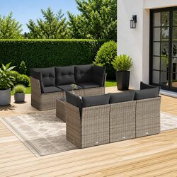 Versatile 7 Piece Garden Sofa Set for Your Patio or Terrace