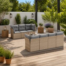 Functional and Stylish 8-Piece Garden Sofa Set for Your Home