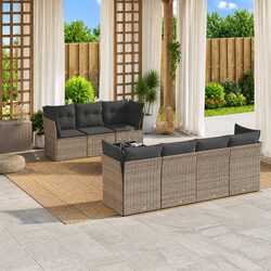 Practical 8-Piece Garden Sofa Set for Outdoor Living