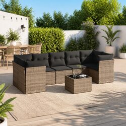 Practical 8-Piece Garden Sofa Set for Home Use