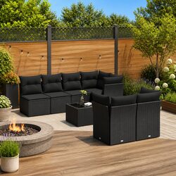 Versatile 8 Piece Sofa Set for Your Outdoor Living