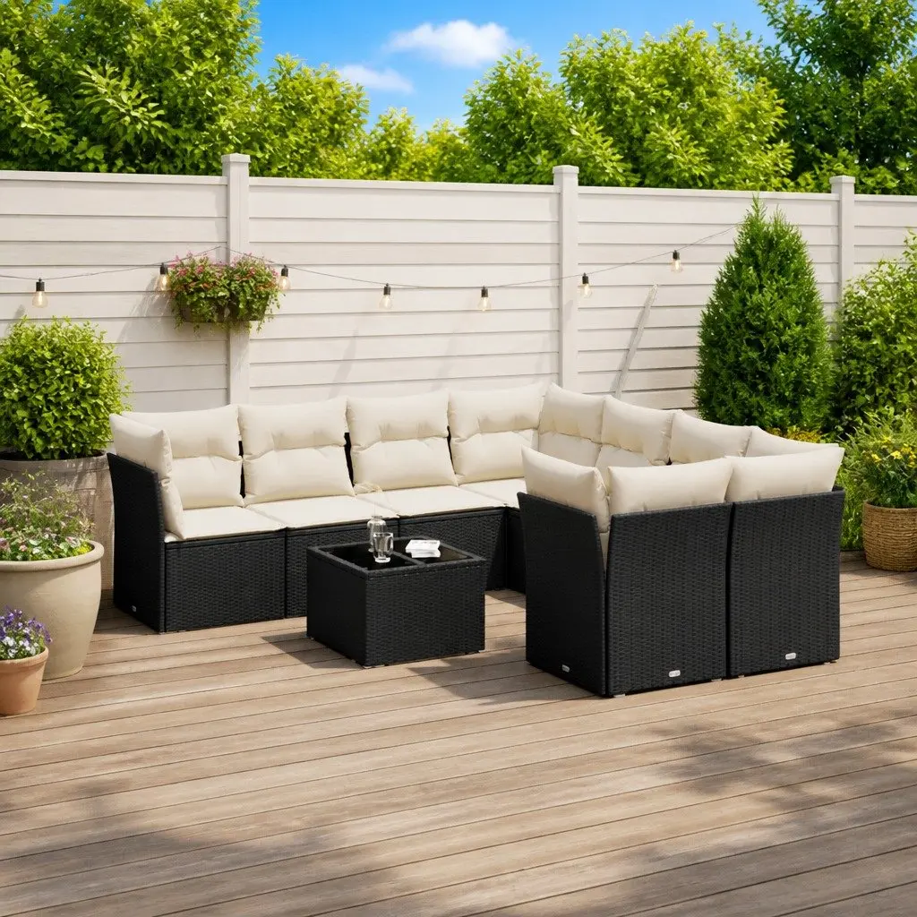 9 Piece Outdoor Sofa Set for Entertaining