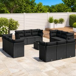 Practical 13 Piece Garden Sofa Set for Various Outdoor Spaces