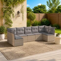 Versatile 7-Piece Outdoor Seating for Your Backyard