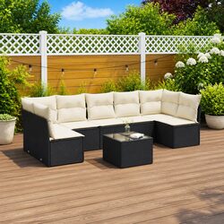 Versatile 8 Piece Garden Sofa Set for Patio Comfort
