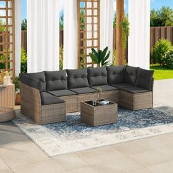 Versatile 8-Piece Garden Sofa Set for Any Outdoor Space